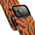 Orange Tiger Print iPhone Magsafe Phone Case