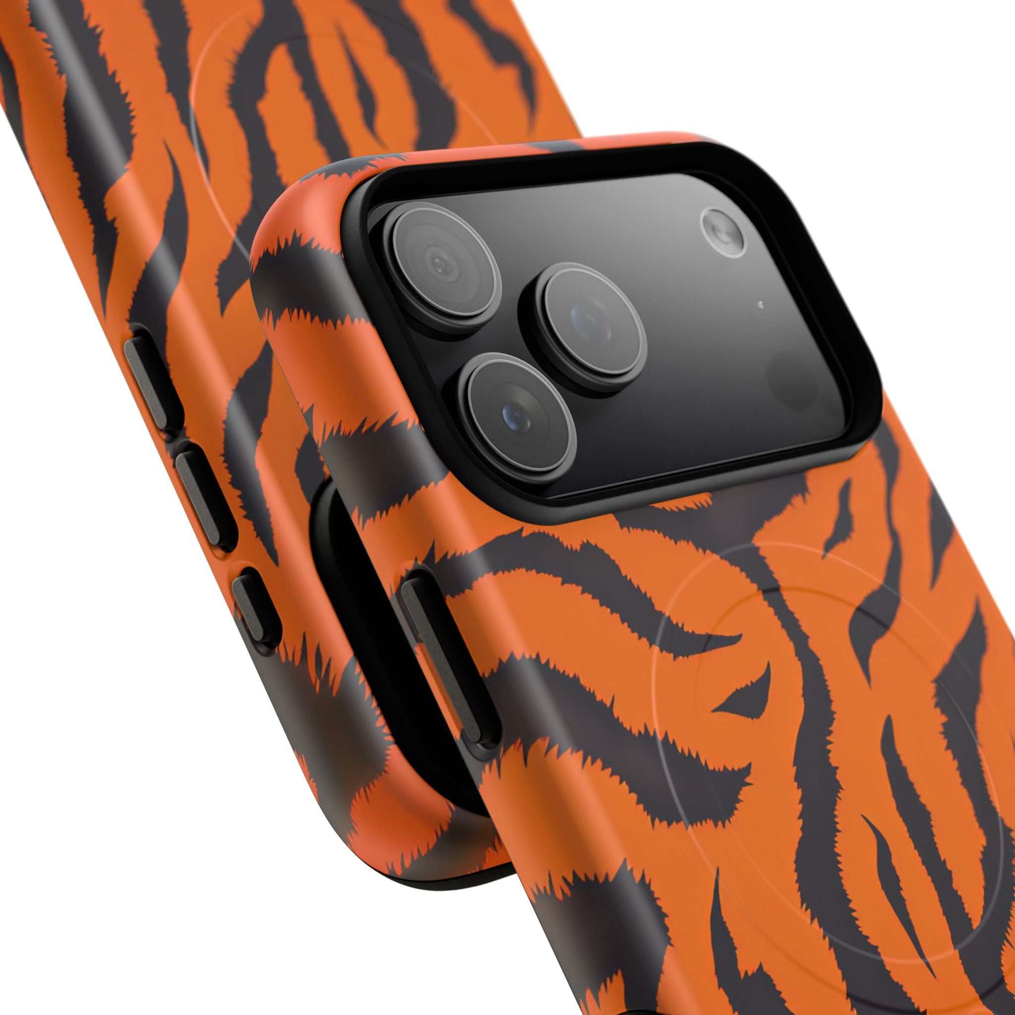 Orange Tiger Print iPhone Magsafe Phone Case