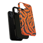 Orange Tiger Print iPhone Magsafe Phone Case