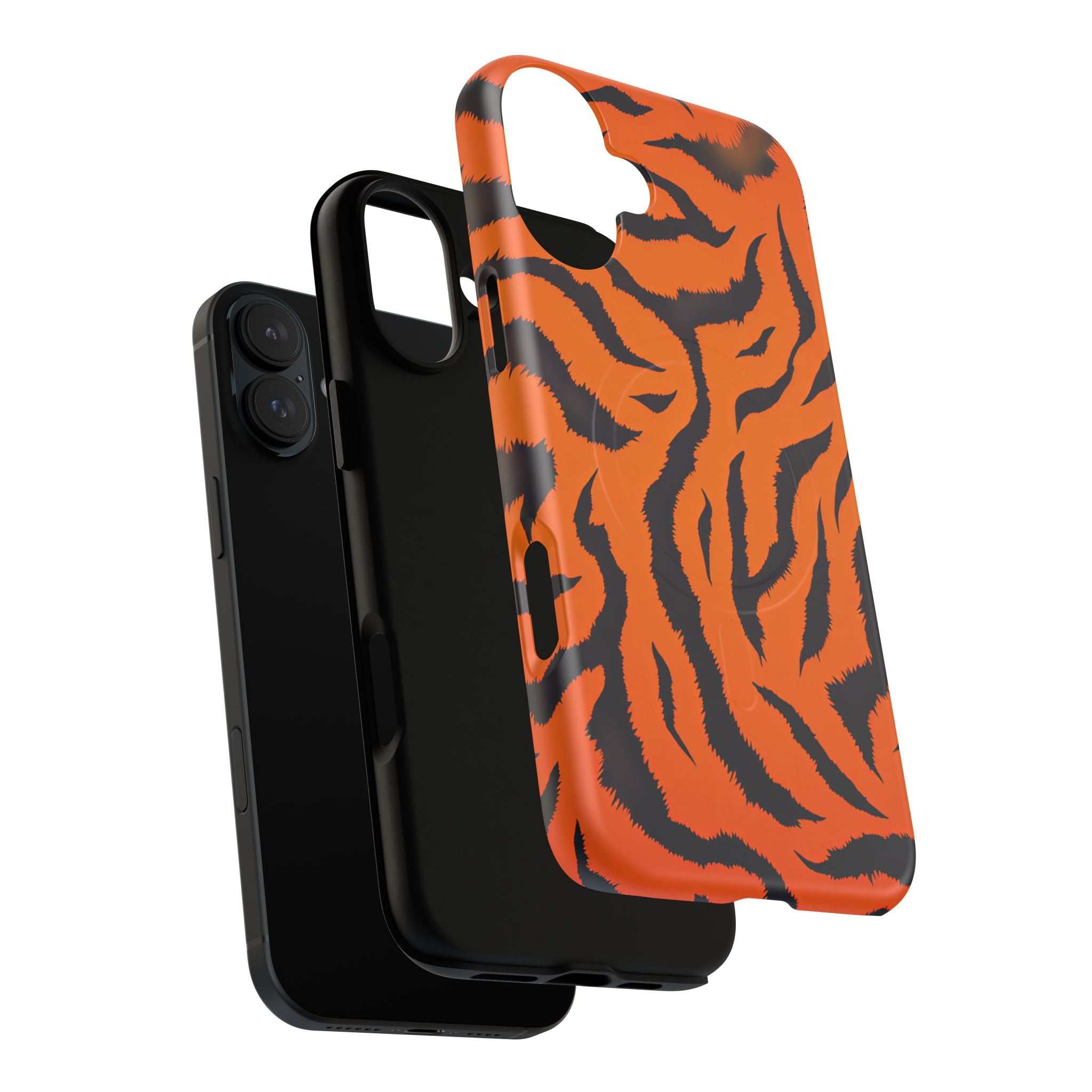 Orange Tiger Print iPhone Magsafe Phone Case