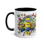 Minion Inspired Coffee Mug with cheerful design featuring yellow characters, available in 7 colors.
