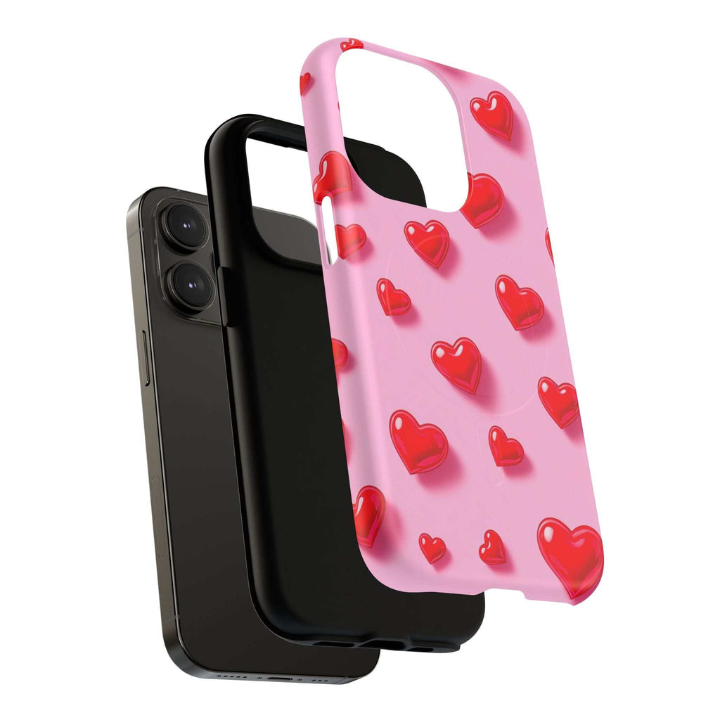 Pink Hearts iPhone Magsafe Phone Case