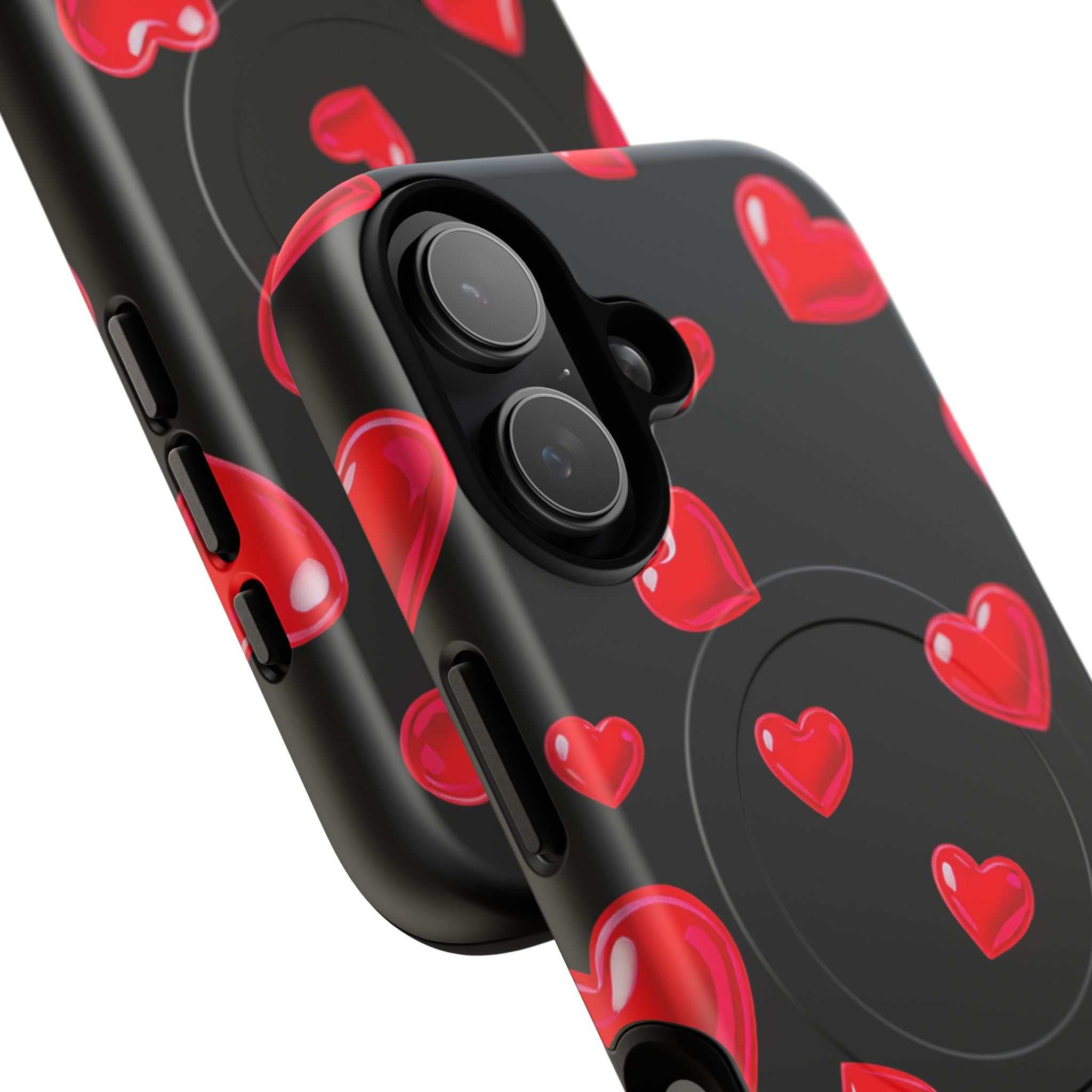 Black Hearts iPhone Magsafe Phone Case