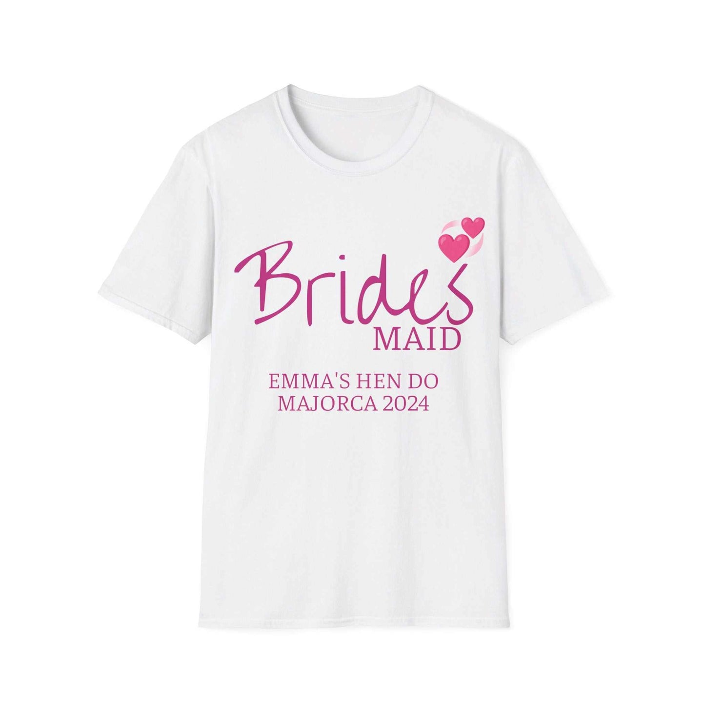 Bridesmaid Cotton Tee in white designed by Littlebitz 