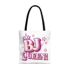 Cheeky BJ Queen Tote Bag in three sizes with durable spun polyester and multiple handle colors