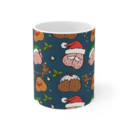 Cheeky Fun Christmas Mug with festive design, perfect for celebrations and gifting.