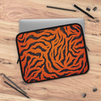 Orange Tiger Print Laptop Sleeve