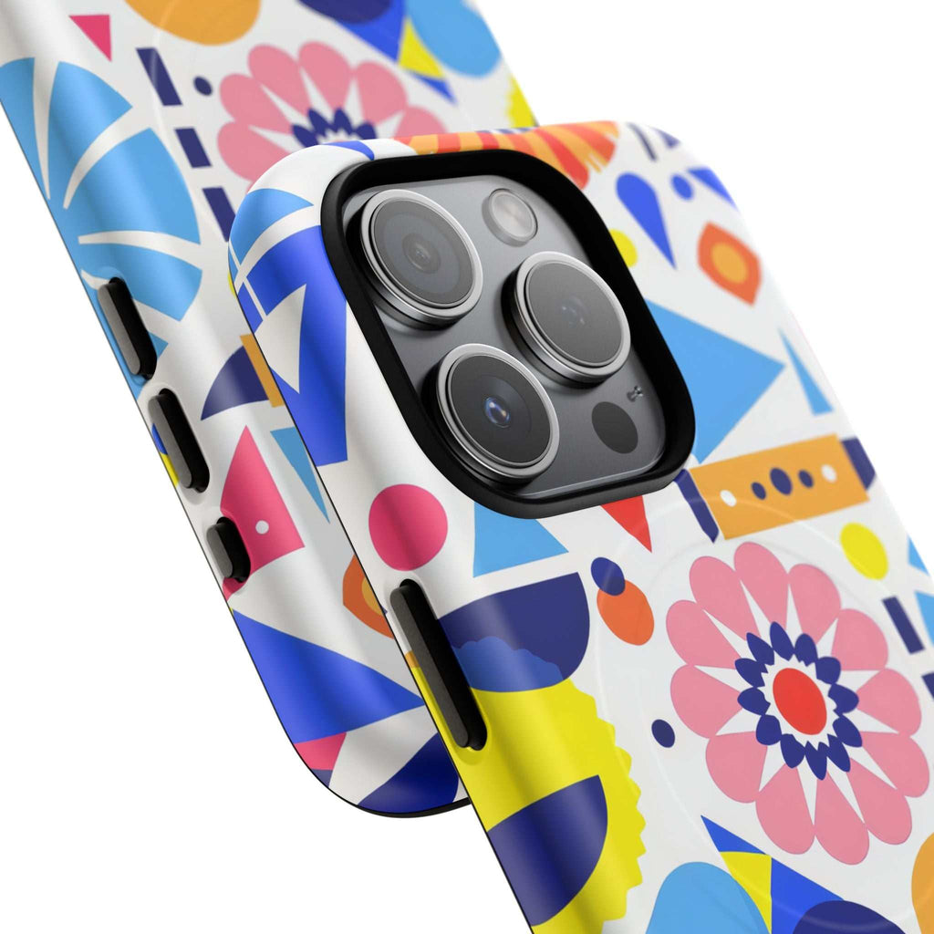 Bright Geo Print iPhone Magsafe Phone Case