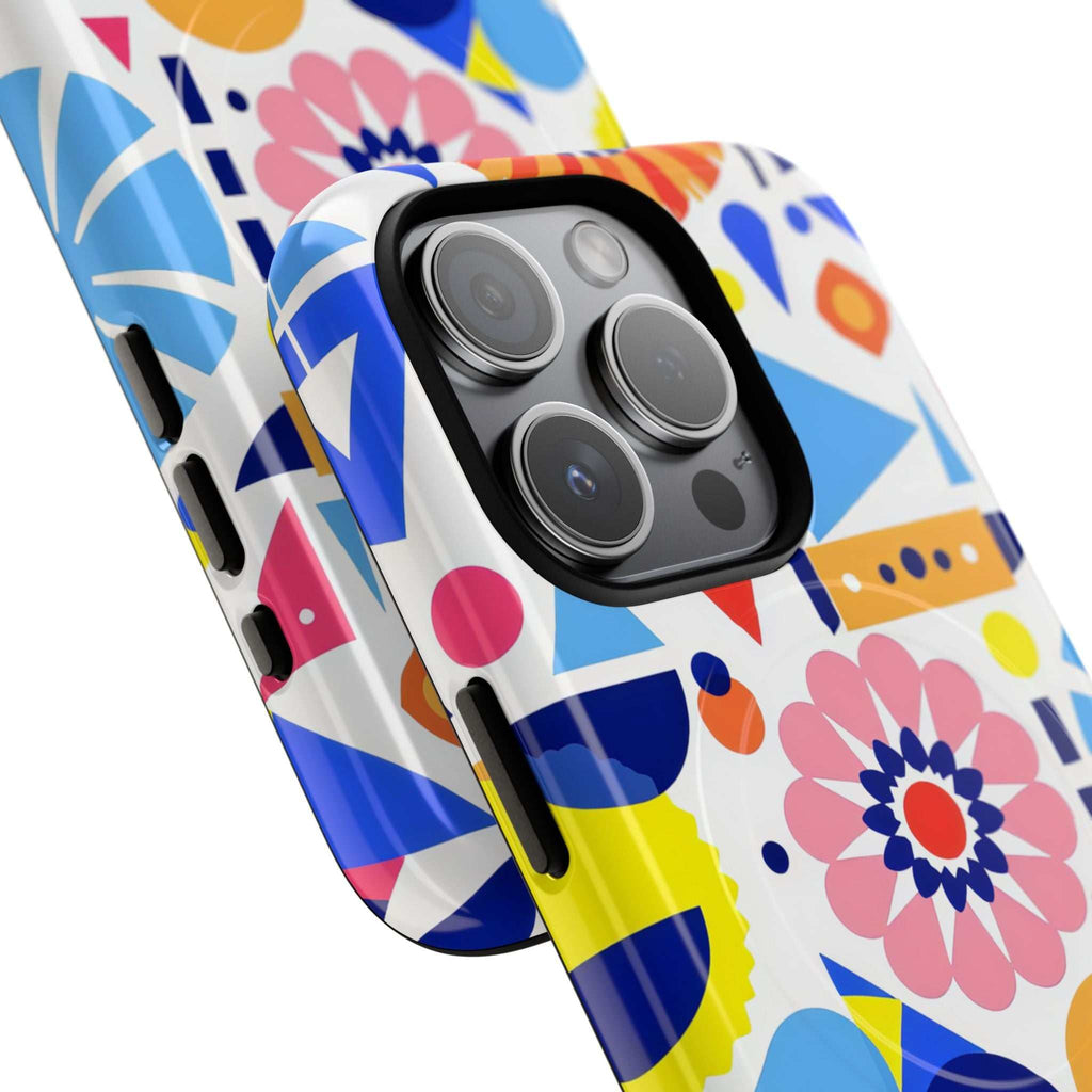 Bright Geo Print iPhone Magsafe Phone Case