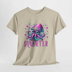 Squirter Fun Squid T-Shirt with playful squid graphic on soft cotton tee
