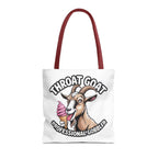 Professional gobbler funny tote bag with cheeky design, available in three sizes and multiple handle colors