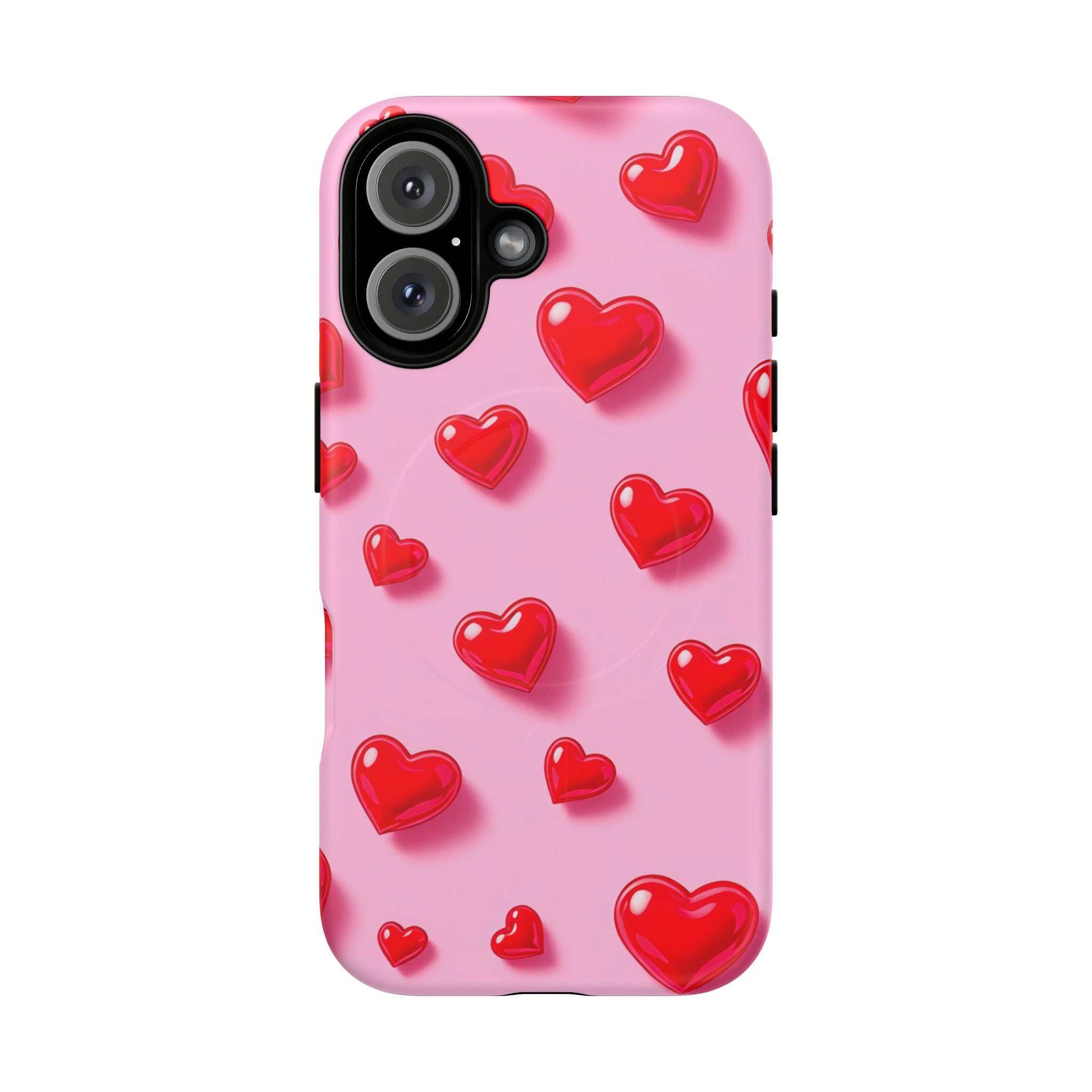 Pink Hearts iPhone Magsafe Phone Case