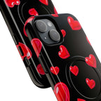 Black Hearts iPhone Magsafe Phone Case
