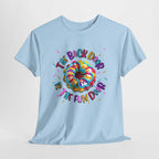 The Back Door is the Fun Door bold cheeky t-shirt with edgy humor and vibrant design