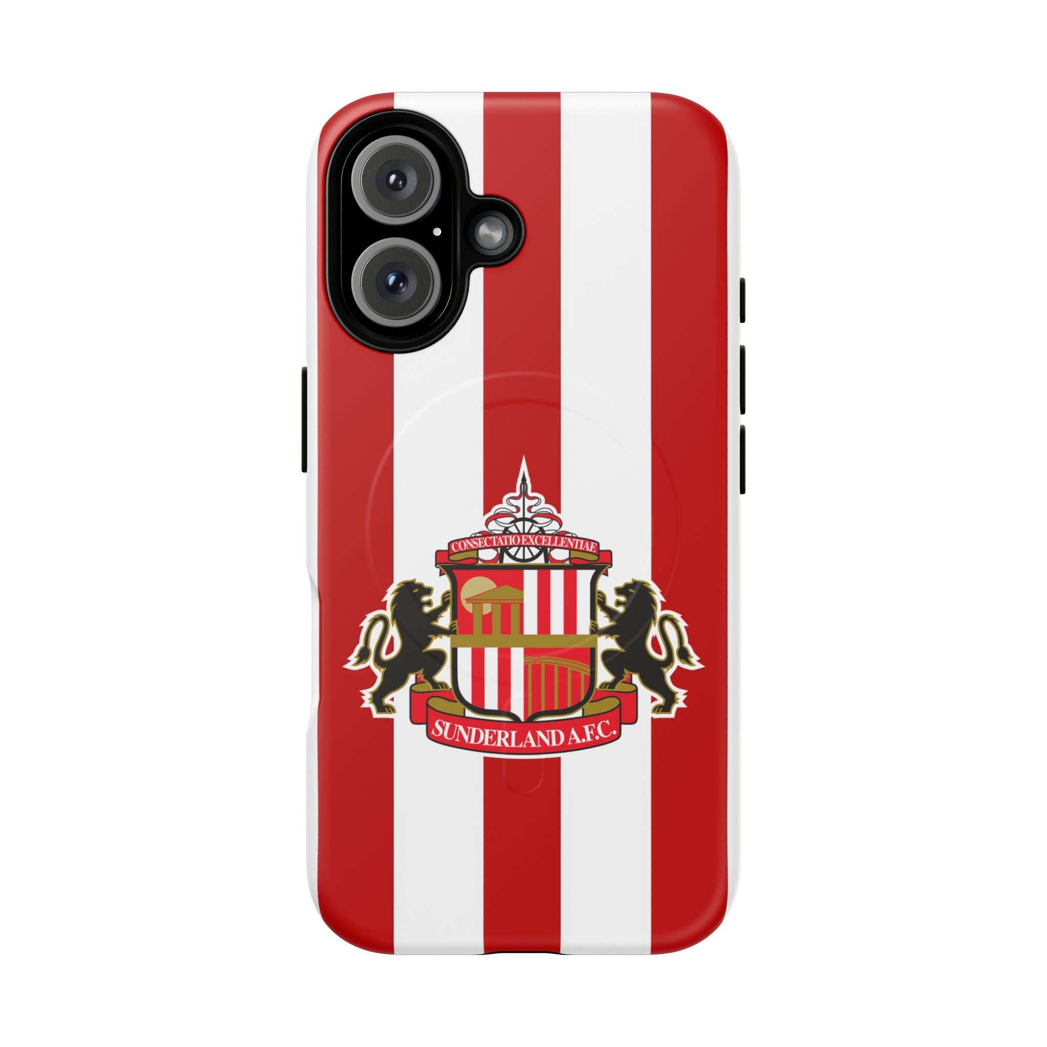 Sunderland FC MagSafe iPhone case with red and white colors and official-inspired crest