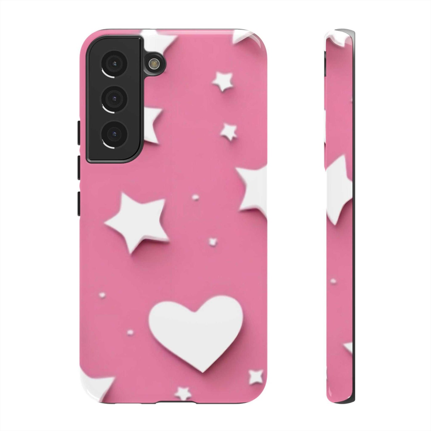 Hearts & Stars Samsung Phone Case Designed By Littlebitz 