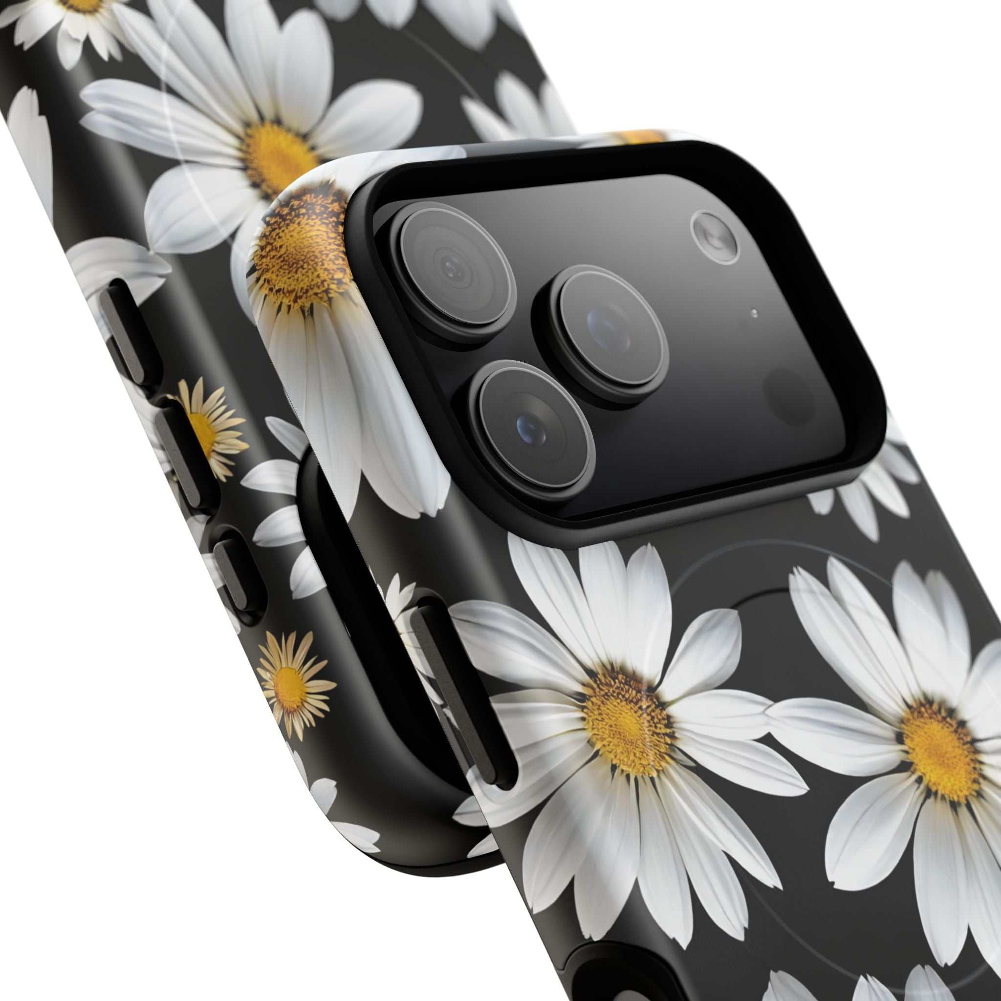 Black Daises iPhone Magsafe Phone Case