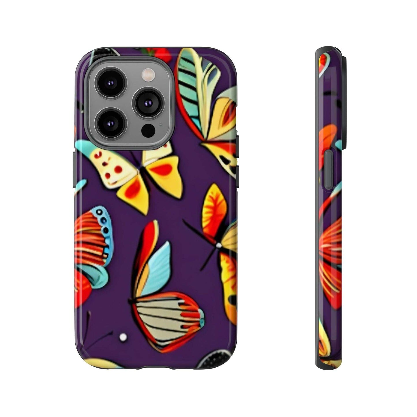 Bright Vibrant Butterfly Phone Case Designed By Littlebitz 