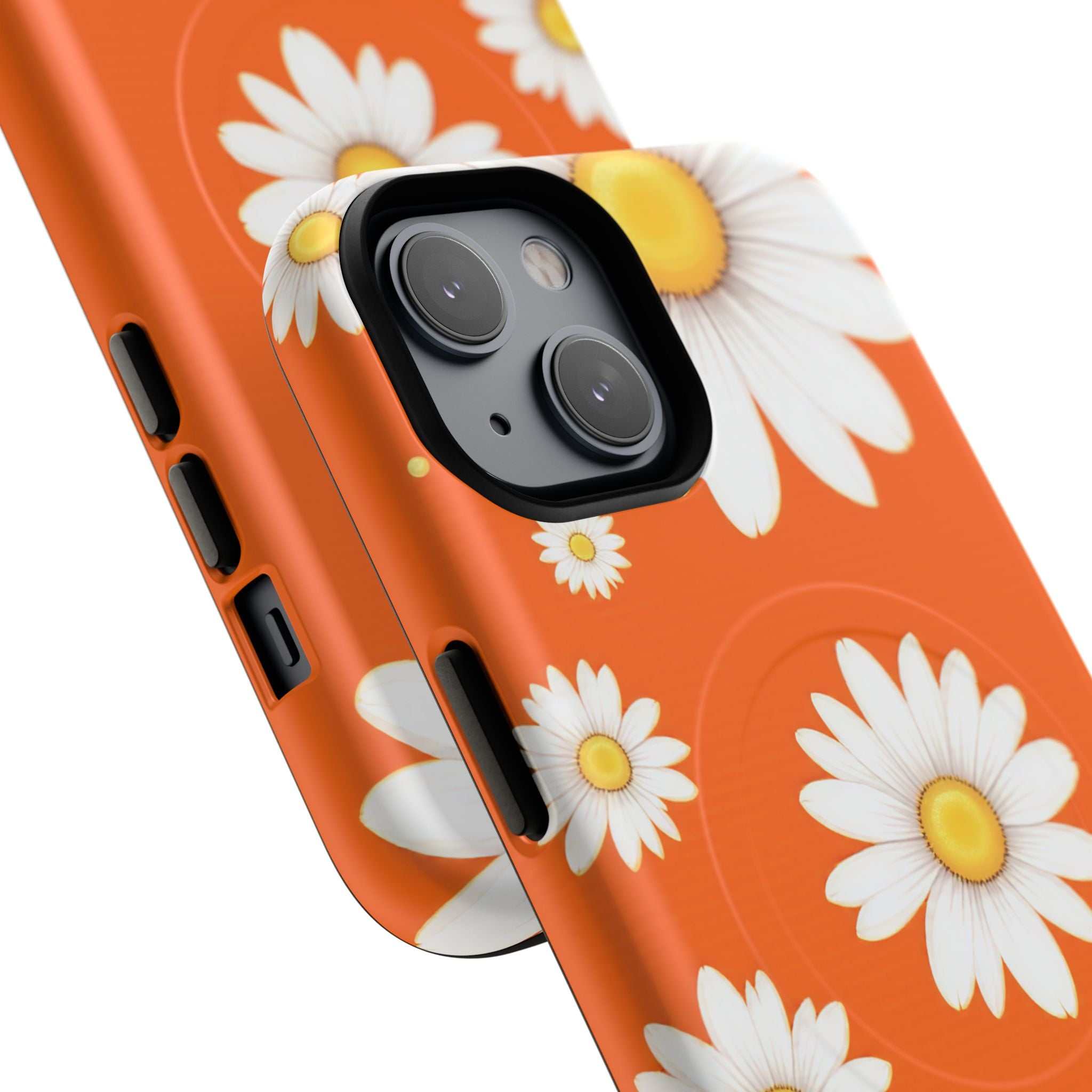 Orange Daisy Design iPhone Magsafe Phone Case