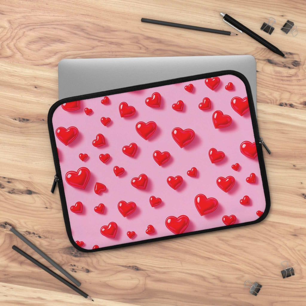 Pink Heart Laptop Sleeve