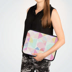Pastel Geometric Print Laptop Sleeve