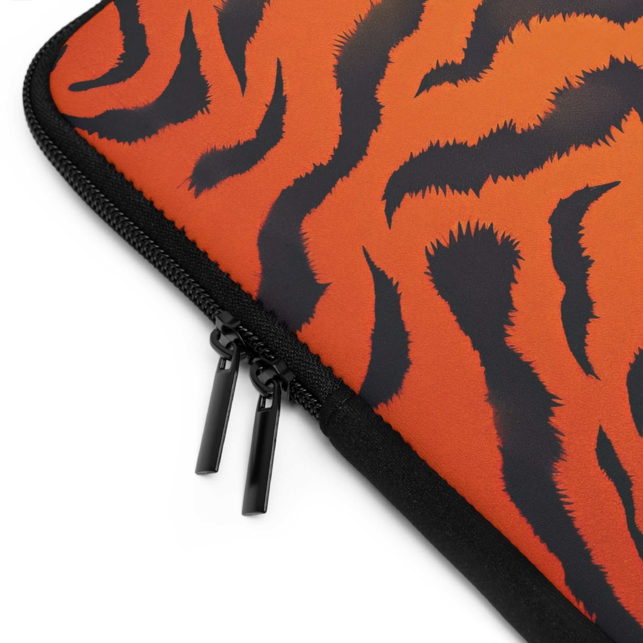 Orange Tiger Print Laptop Sleeve