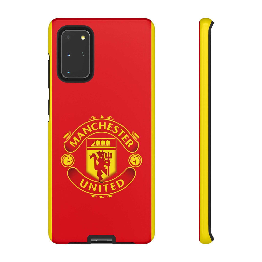 Manchester United Magnetic Samsung Case with red crest and dual-layer protection