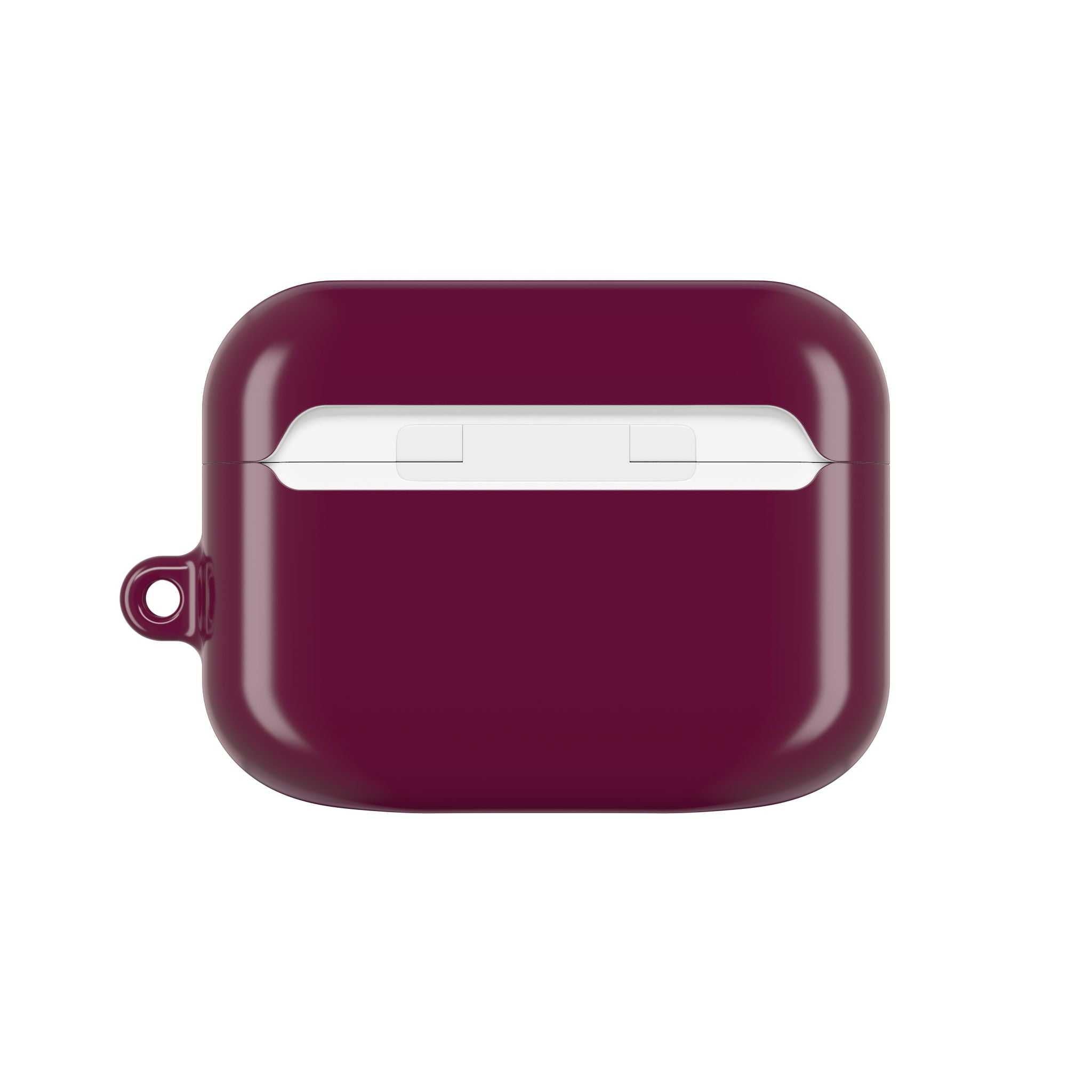 Aston Villa FC AirPods protective hard case in claret with glossy finish and shock resistance