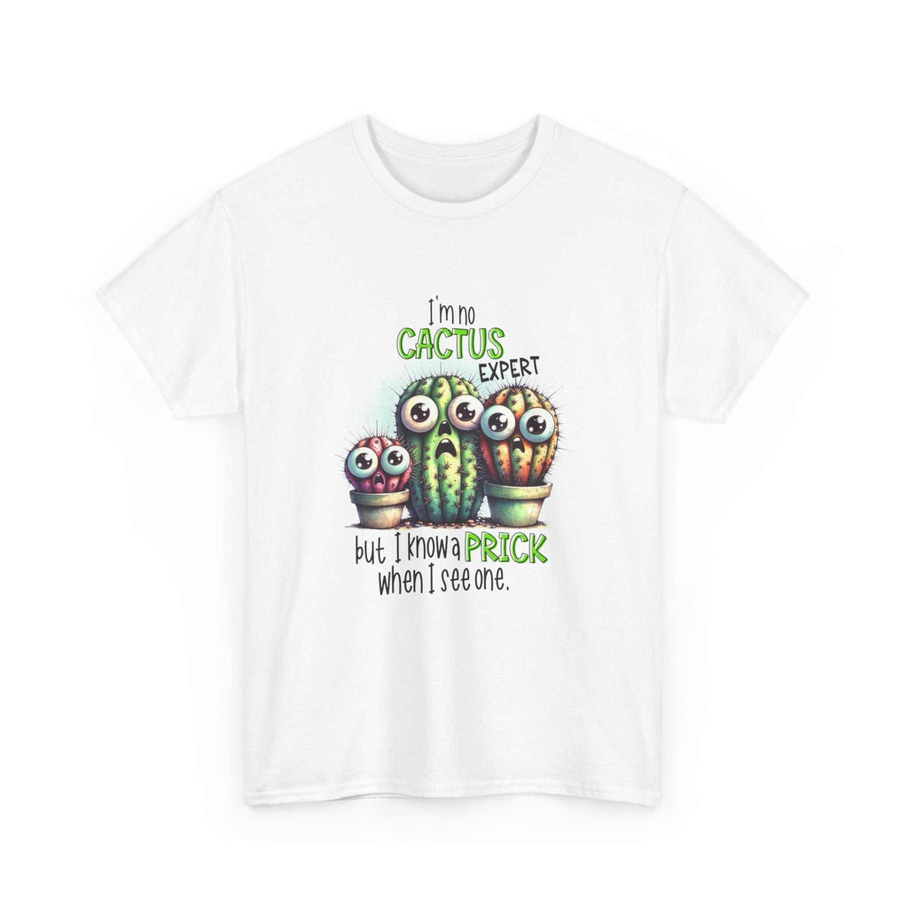 Cactus Expert Fun Graphic T-Shirt with prickly cactus design and humorous plant lover theme