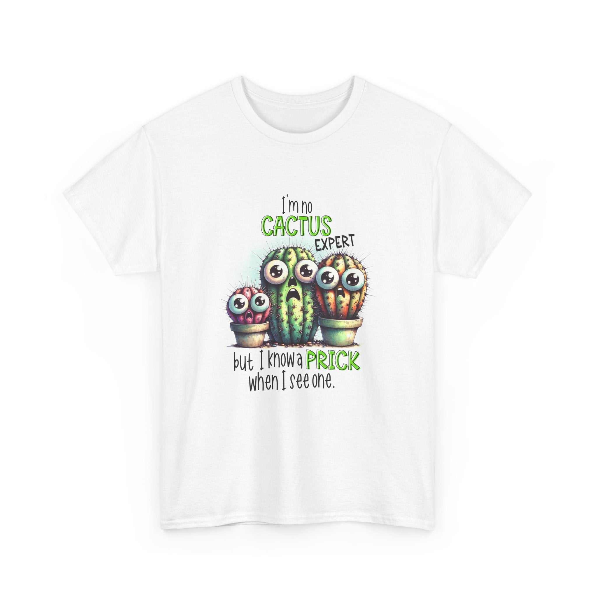 Cactus Expert Fun Graphic T-Shirt with prickly cactus design and humorous plant lover theme