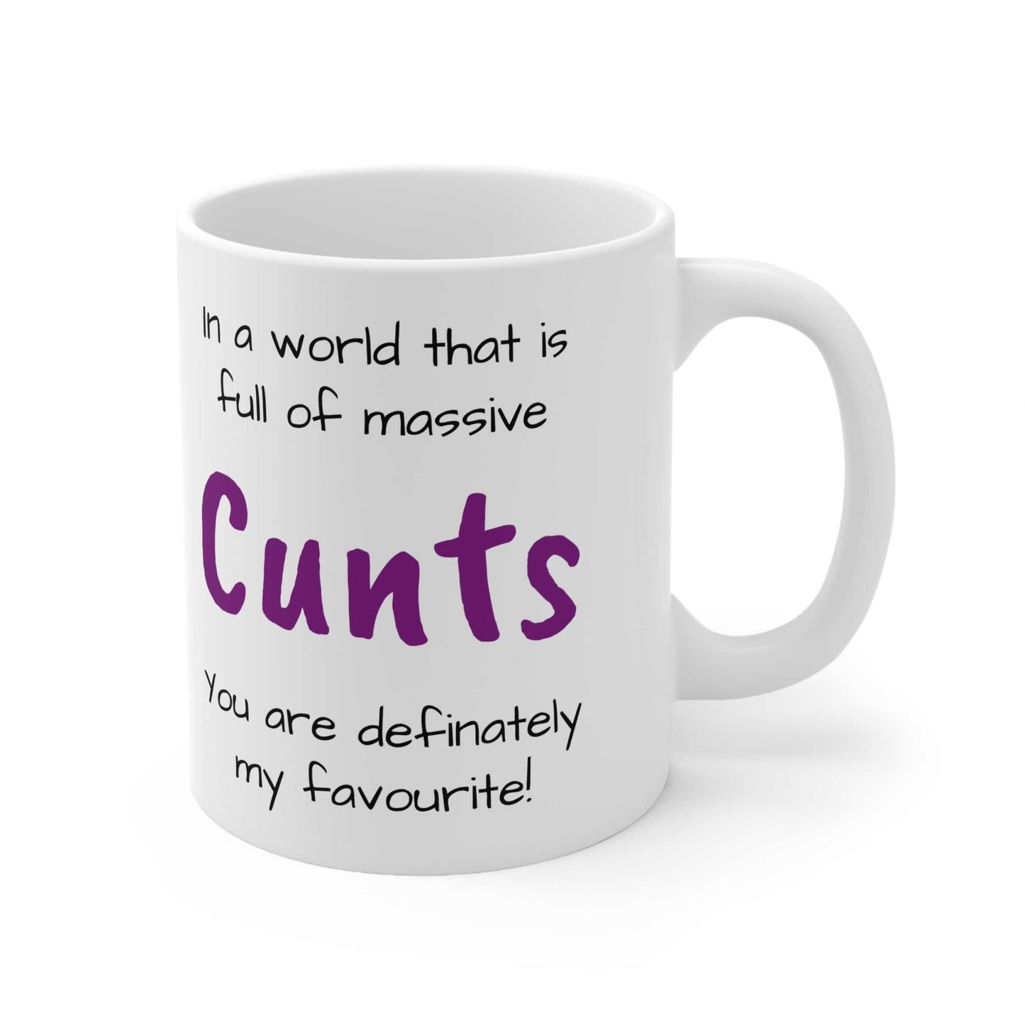 Cheeky Rude Massive Cunts Ceramic Mug Created By Littlebitz