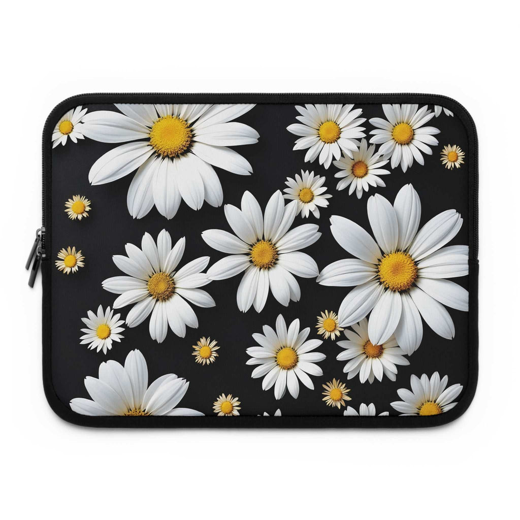 Black Daisy Laptop Sleeve