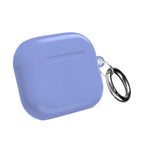 Sky blue hard shell protective case for AirPods and AirPods Pro with keyring and glossy finish