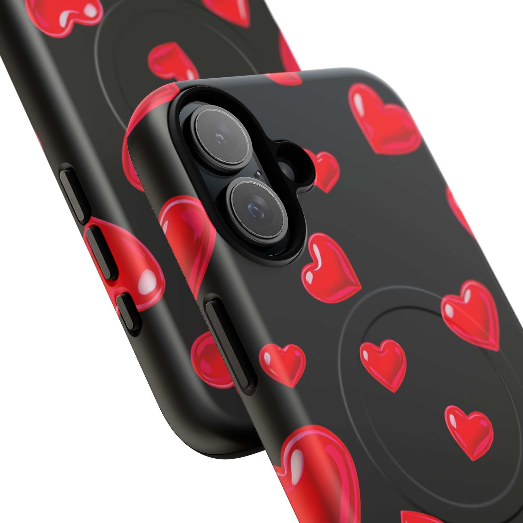 Black Hearts iPhone Magsafe Phone Case