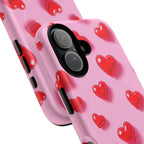 Pink Hearts iPhone Magsafe Phone Case