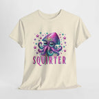 Squirter Fun Squid T-Shirt with cheeky squid graphic on soft cotton tee
