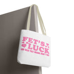 Pink Heart Tote Bag with cheeky fun design and cotton straps