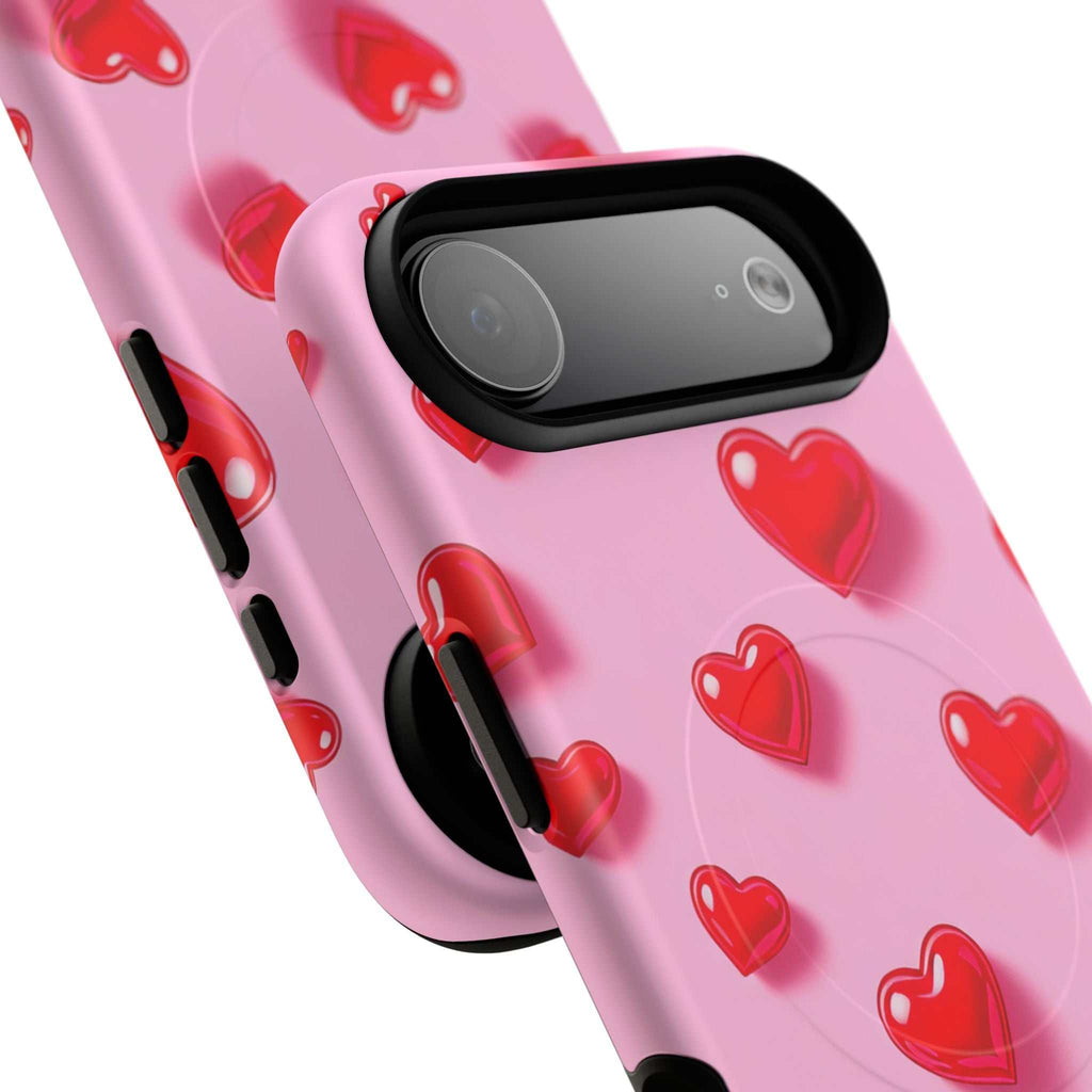 Pink Hearts iPhone Magsafe Phone Case