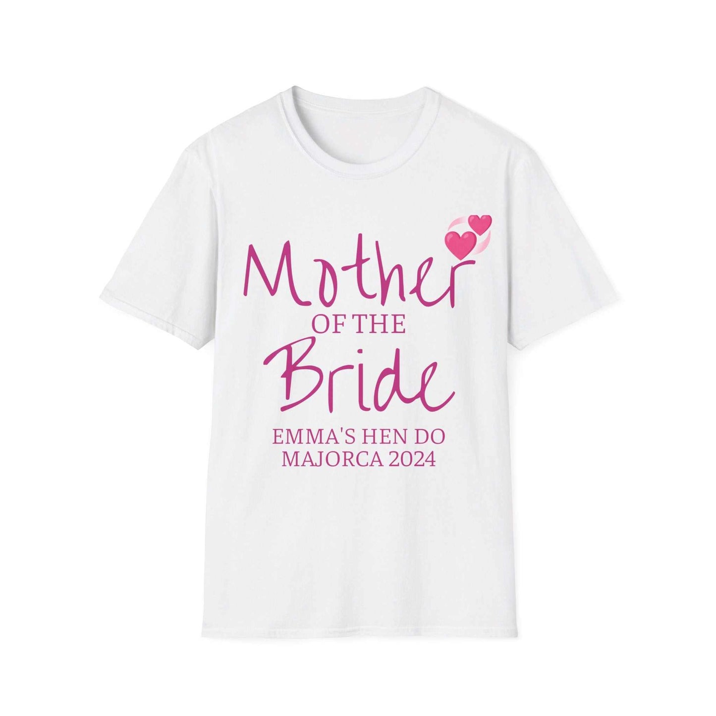 mother of the Bride Cotton Tee in white Designed By Littlebitz 