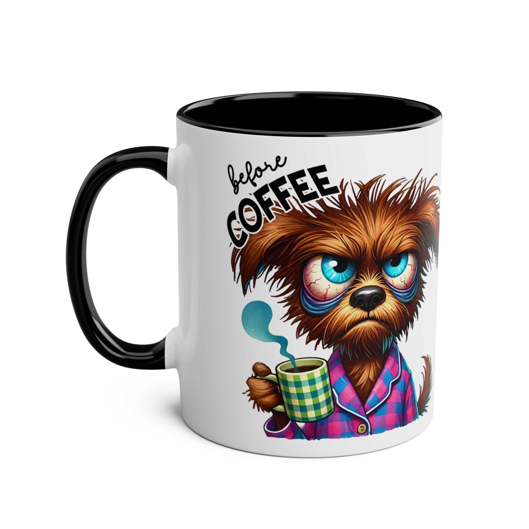 Fun Sarcastic Coffee Mug with humorous design and glossy finish, 11oz ceramic, microwave and dishwasher safe.