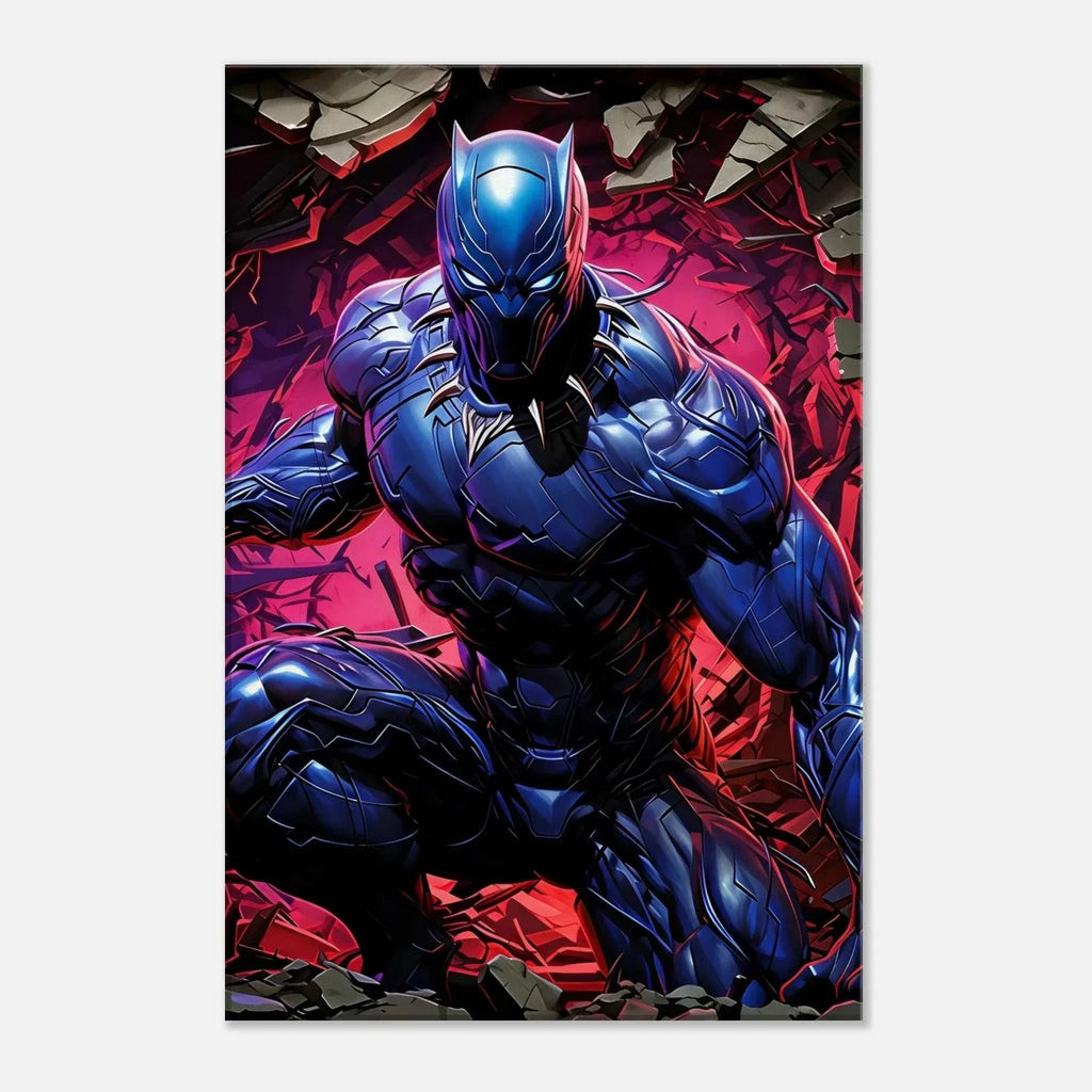 Black Panther wall canvas featuring bold striking design and vibrant print.