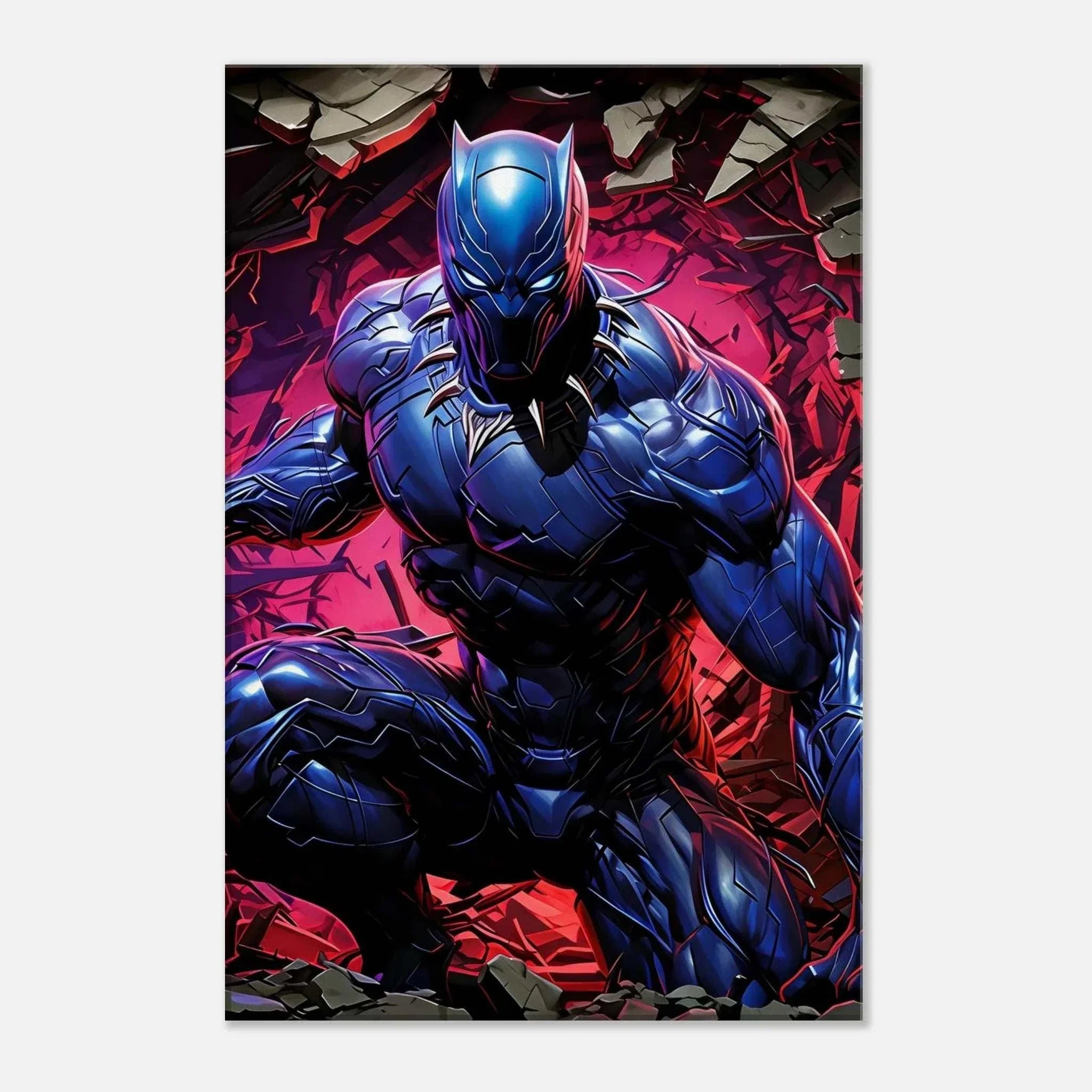 Black Panther wall canvas featuring bold striking design and vibrant print.