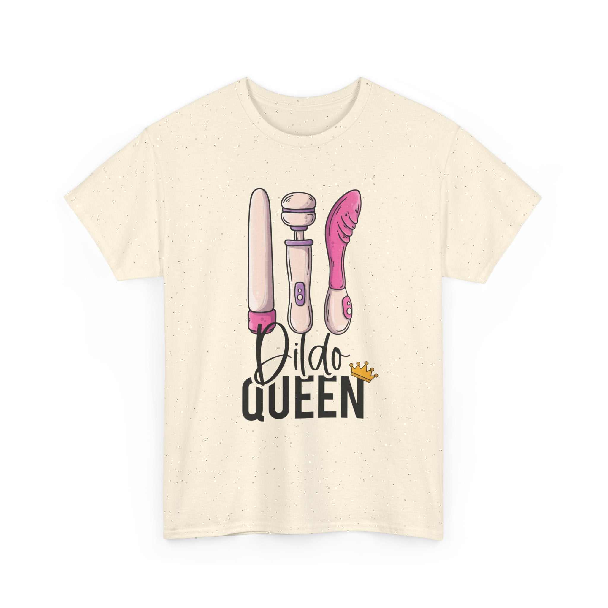 Dildo Queen T-Shirt bold graphic cotton tee for confident casual wear