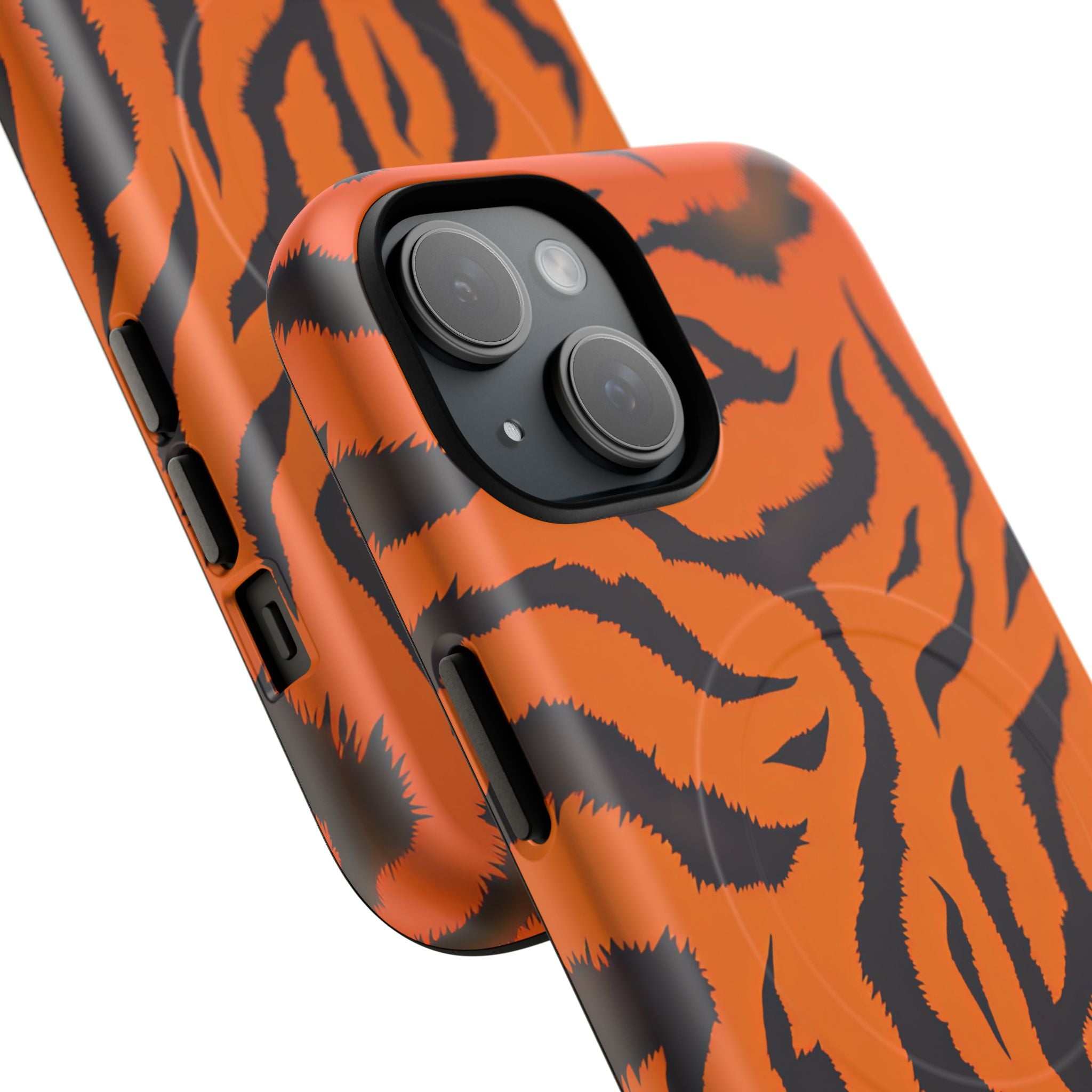Orange Tiger Print iPhone Magsafe Phone Case