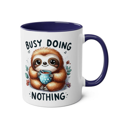 Cute sloth coffee mug with a whimsical design, perfect for animal lovers.