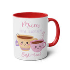 Best Tea Mum Ever Mother's Day mug with cute teacup design, perfect gift for Mom.
