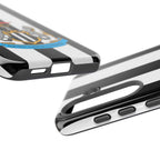 Newcastle United Magnetic Samsung phone case with black and white team colors and durable dual-layer protection