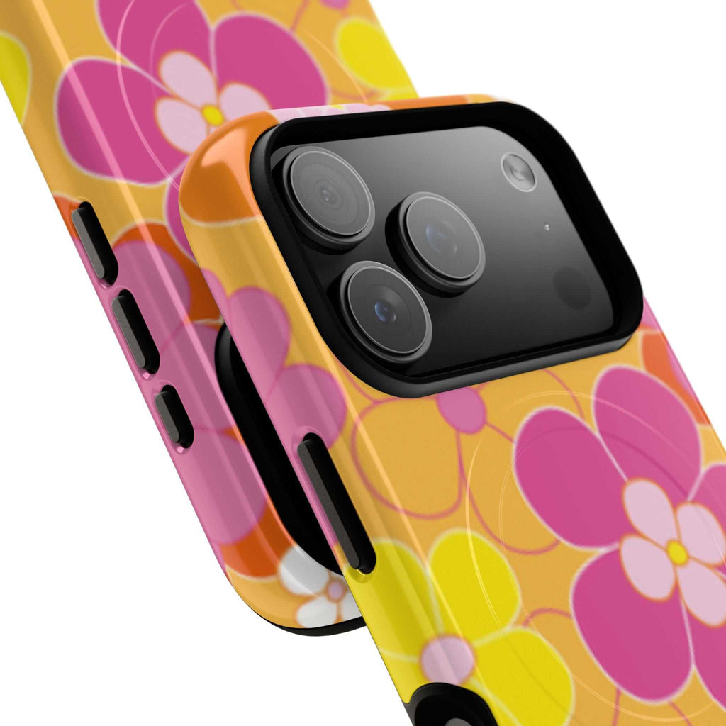Retro Floral iPhone Magsafe Phone Case