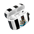 Newcastle Utd FC AirPods Pro protective case with black and white club colors and crest