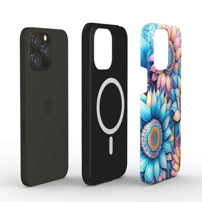 MagSafe Tough iPhone Case with dual layer protection and unique floral design.